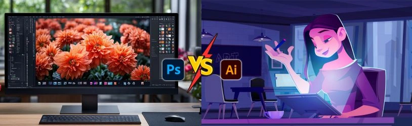 Illustrator vs Photoshop: What Is the Difference?